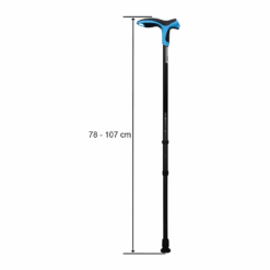 Alternative view of FDI Forearm Crutches Μπαστούνι Στήριξης Μπλε | Άνεση & Σταθερότητα για Ενήλικες