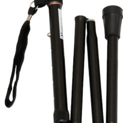 Μπαστούνι Στήριξης Μαύρο – Αλουμινίου, Ρυθμιζόμενο & Σπαστό (85–95cm)